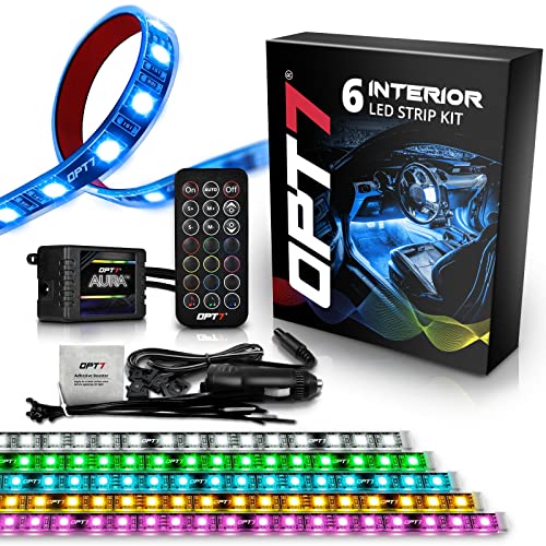 Aura RGB Interior SUV & Van Lights with Remote Control (6pc Single Row / RGB (Red, Green, Blue))