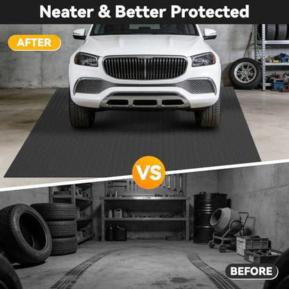 8x20 FT Garage Floor Mat (Black / 8×20FT)