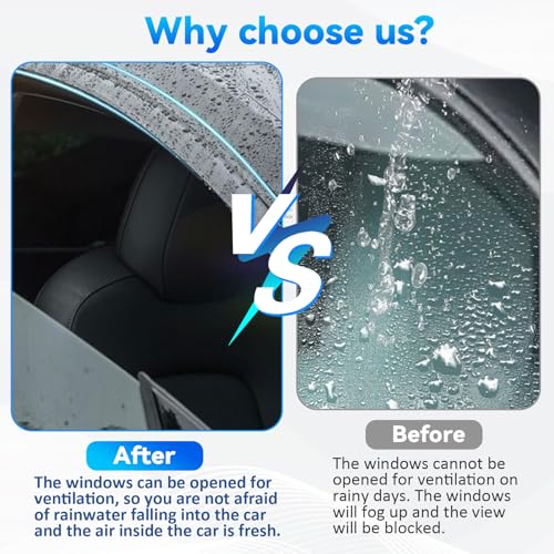 4pcs Window Visors Rain Guards for 2016 (2016-2020 Envision)