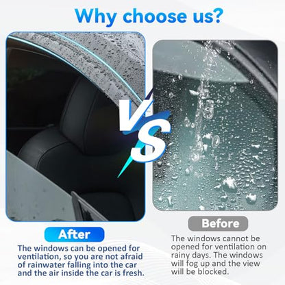 4pcs Window Visors Rain Guards for 2016 (2016-2020 Envision)