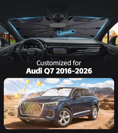 Windshield Sun Shade for Audi Q7 2016 (Fit for Audi Q7 2016-2026)