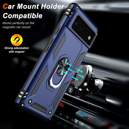 for Google Pixel 6 Case with Screen Protector (Blue / Google Pixel 6)