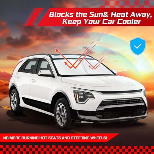 Windshield Sun Shade for Kia NIRO 2017 (for Kia NIRO 2017-2024)
