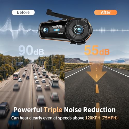 FX8 PRO Motorcycle Bluetooth Intercom (Double Pack)