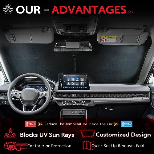 Windshield Sun Shade for Honda CRV 2023 (for 2023-206 CR-V)