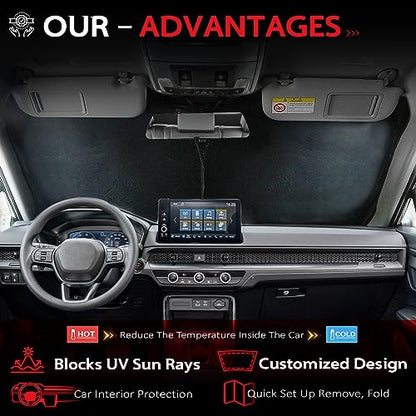 Windshield Sun Shade for Honda CRV 2023 (for 2023-206 CR-V)