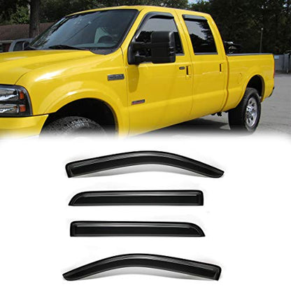 4pcs Original Window Visors for F (for F-150 15-20 Supercrew)