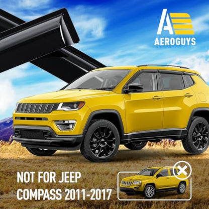 Extra Durable Window Deflectors Tape (For Jeep Compass 17-26 6pcs.)