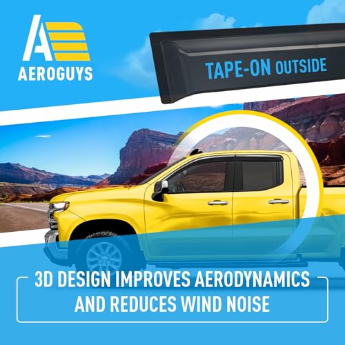 Extra Durable Window Deflectors Tape (For Chevy Silverado 19-26)