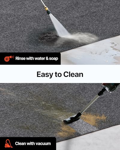 Waterproof Garage Floor Mat for Under Car (6.6' x 8.5')