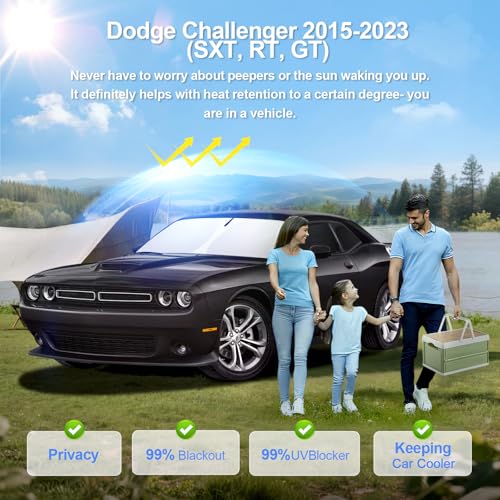 6pcs Car Window Shades for Dodge Challenger 2015