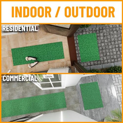 3x5 Indoor Outdoor Door Mat (Green / 2'7" x 5' (Area Rug))