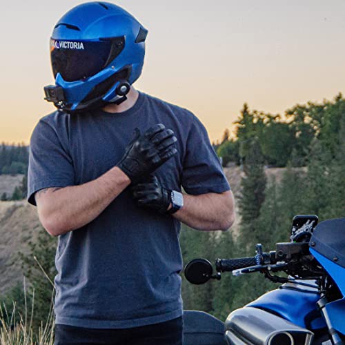 Mens Full Finger Touchscreen Motorcycle Gloves GM028 Black M (Medium / Black(Upgrade))
