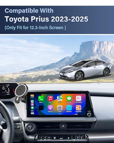 Car Phone Holder for Toyota Prius 2023 (Prius 2023-2026 (12.3-Inch Only) / Magsafe+ Wireless Charger)