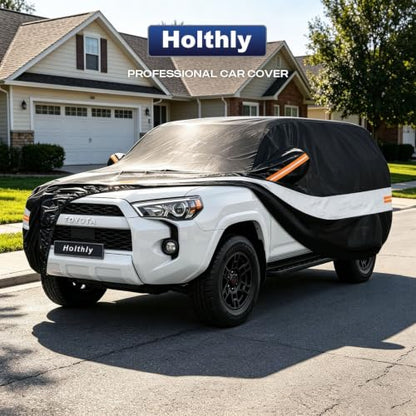 10 Layers SUV Car Cover Custom Fit for Toyota 4Runner (Black Gray / Custom Fit for Toyota 4Runner)