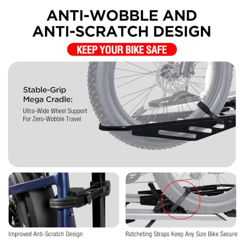 Young Hitch Mount Ebike Rack for Car (2-BIKE RACK 200LBS)