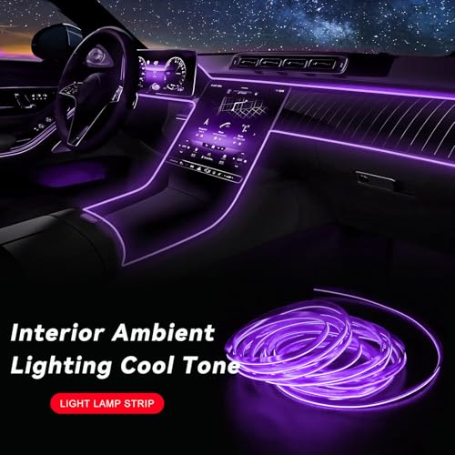 EL Wire Interior Car LED Strip Lights (Purple)