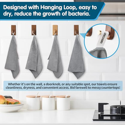 Grey Microfiber Cleaning Cloth (8pk / Grey)