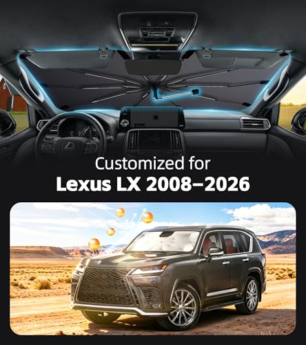 Windshield Sun Shade for Lexus LX 2008 (Fit for L*exus LX 2008–2026)