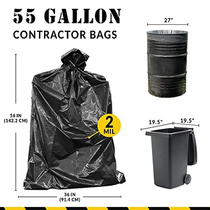 Contractor Garbage Bags 55 Gallon