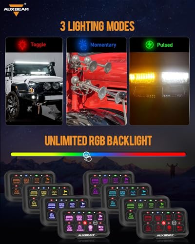 8 Gang Switch Panel Bluetooth RGB AC (8 Gang Remote Bluetooth Panel)