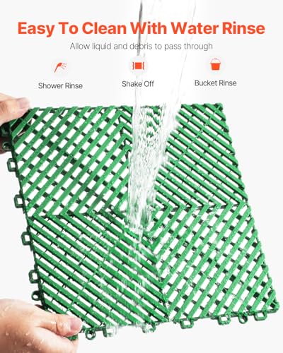 Interlocking Drainage Mat (Green / 12 x 12 inch)