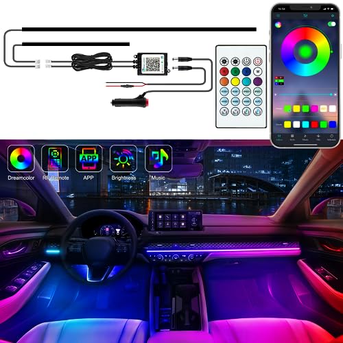 Interior Car LED Strip Lights (2 pieces (43.5+14.5 inches))