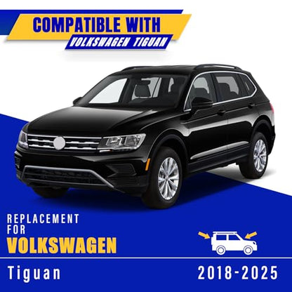 3 Wipers Fits Volkswagen Vw Tiguan 2018 (25"+22"+15")