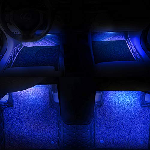 4PCS 48 LED Car Interior Lights (Blue 48 Lights)