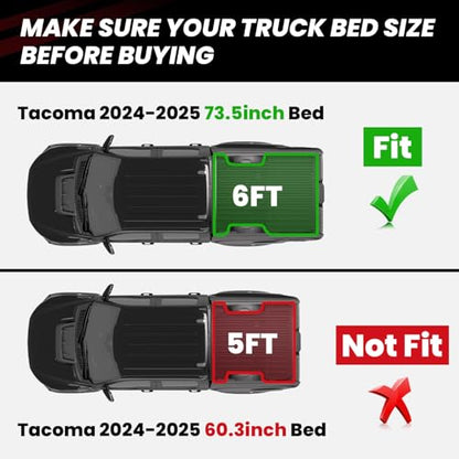 Bed Mat for Toyota Tacoma 2024 2025 2026