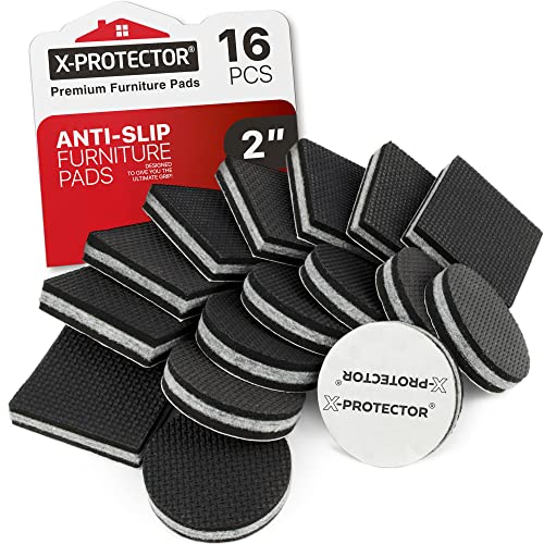Non Slip Furniture Pads X (16 Round & Square 2")