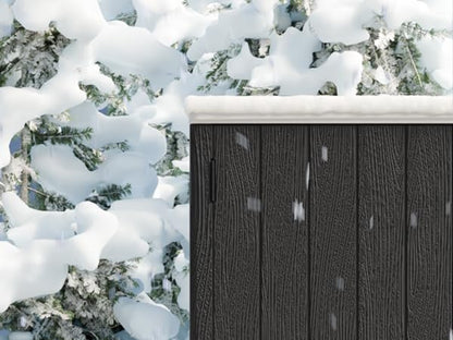 Vertical Outdoor Storage Cabinets (Black-57Cu.ft)