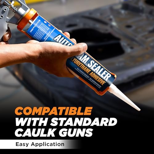 Black] 2 Pack Professional Automotive Seam Sealer (Black)