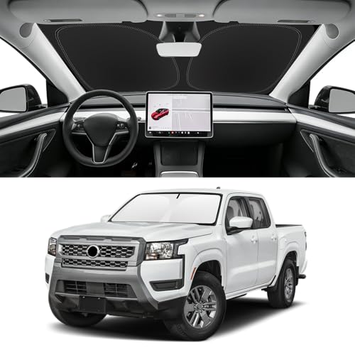 Custom Fit Windshield Sun Shade for Nissan Frontier 2022 (for 2022-2026 2027 Nissan Frontier)