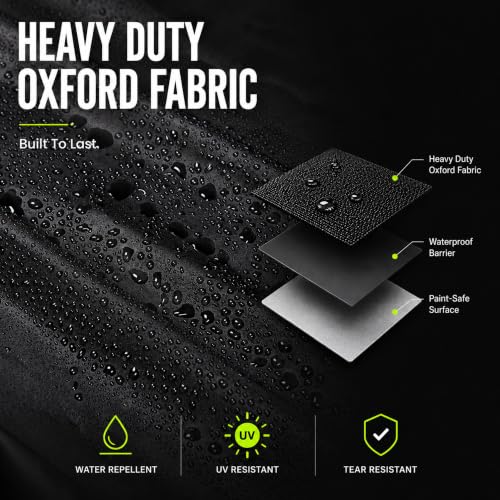 Car Cover for Ford Mustang Waterproof All Weather Outdoor Cover (Black / Fit for Ford Mustang)