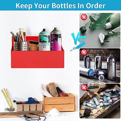 Magnetic Aerosol Spray Can Holder (Red / Large(3" x 8.3"))