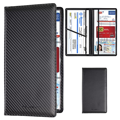 Car Registration & Insurance Card Holder (Carbon Fiber Black)