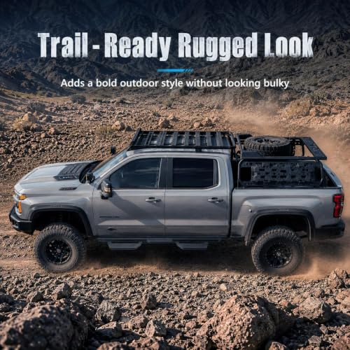 6" Rustproof Running Boards Side Steps Compatible with 2018 (Black Square Tube / 18-26 Wrangler JL 4 Doors)