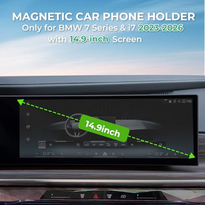 Car Phone Holder for BMW 7 Series & i7 2026 2025 2024 2023 (Fit for 2023-2026 i7/7 Series, 14.9-Inch)
