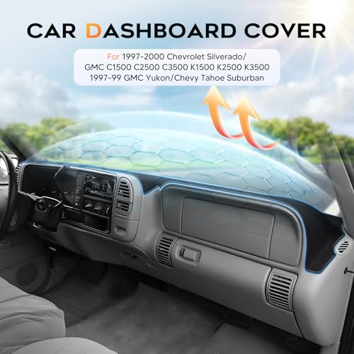Black Dash Cover for 1997 (2)97-20 Silverado(Black))