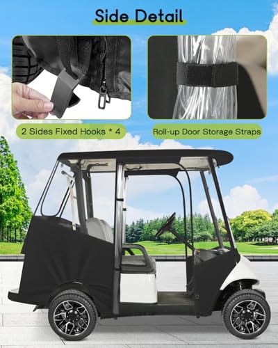 2 Passenger Golf Cart Enclosure for Yamaha G29 Drive (for Yamaha G29 Drive 2 Passenger / Black)