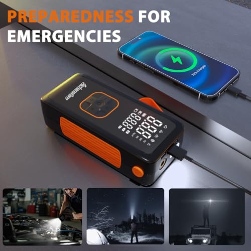 Cordless Portable Air Compressor (Orange)