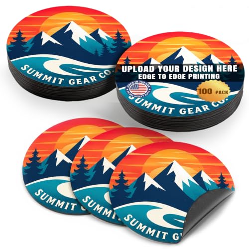 Customizable Round Magnet 5 Inch 100 pc (100 Pack)