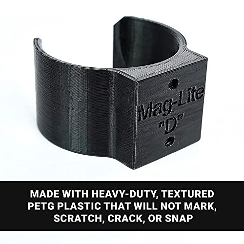 Heavy Duty Flashlight Mount Compatible with MagLite D (D Battery)