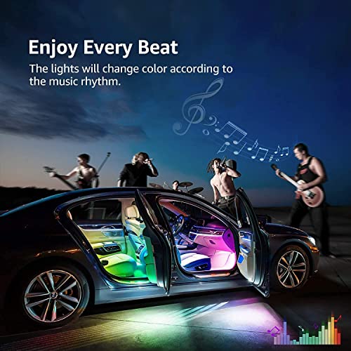 4PCS Car Interior LED Lights (RGB 48 Lights)