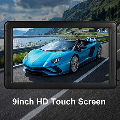 GPS Navigation for Car （9 Inch） Slimline Touch Screen Real Voice Direction (9inch)