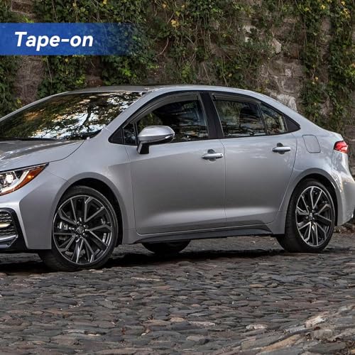 Window Visors Rain Guards for 2019 (2019-2026 Toyota Corolla Sedan)