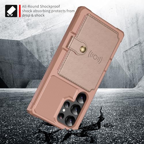 Wallet Case for Samsung Galaxy S24 Ultra (Pink / Samsung Galaxy S24 Ultra)