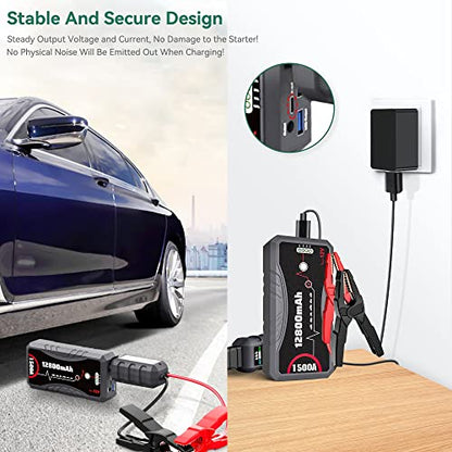 5V Type C Power Charger Compatible with NEXPOW Car Jump Starter 1500A 2000A Peak Battery Starter; GOOLOO GP2000 GT3000 Portable Car Jump Starter Adapter