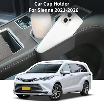 Center Console Cup Holder Extra Hang Organizer for Sienna 2021